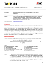 INFO Sheet A01: LCOH for Solar Thermal Applications - Guideline for levelized cost of heat (LCOH) calculations for solar thermal applications