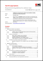 Requirements & guidelines for collector loop installation