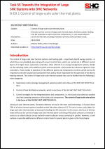 B.3.1 - Control of large scale solar thermal plants