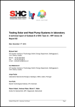 Testing Solar and Heat Pump Systems in laboratory